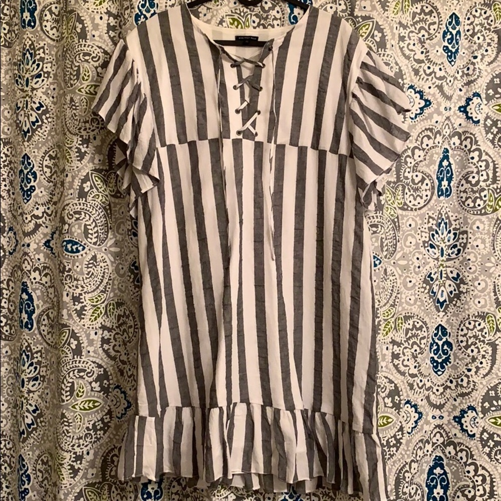 Who What Wear Striped Dress
